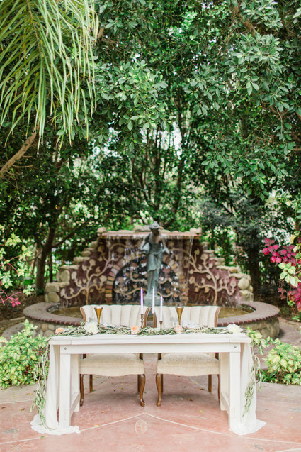 elegant sweetheart table