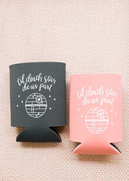 Custom wedding koozie