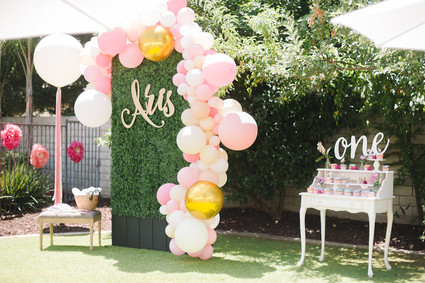 Unicorn themed first birthday party