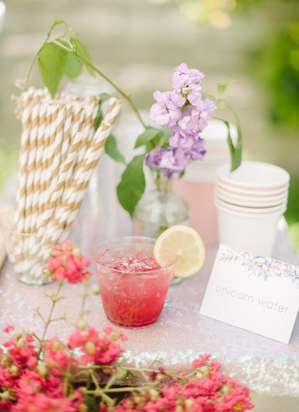 Unicorn themed first birthday party