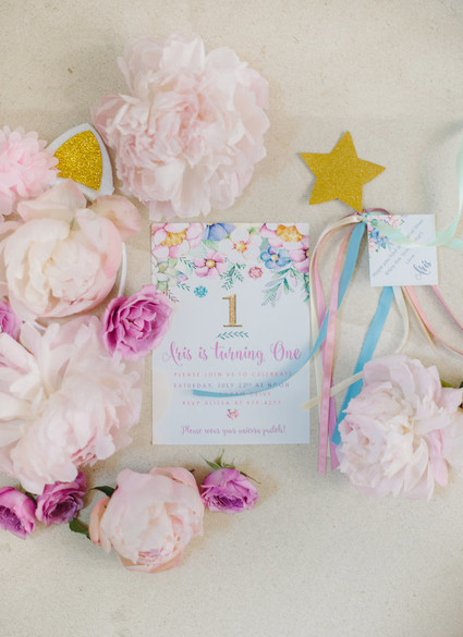 Unicorn party invitation