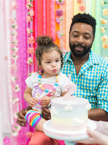 Rainbow care bear birthday party