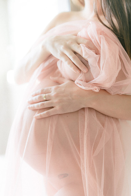 Mod boudoir maternity photos