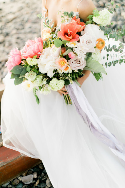 Seaside wedding portraits