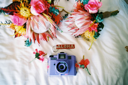 Indie Portland meets Maui wedding