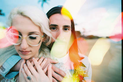 Indie Portland meets Maui wedding