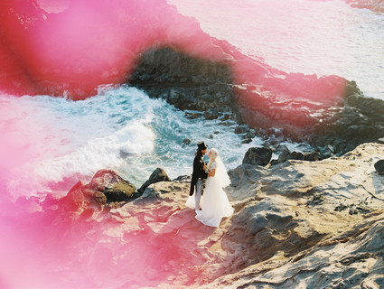 Indie Portland meets Maui wedding