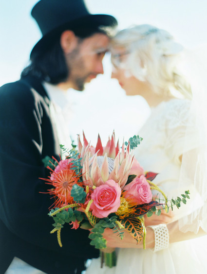 Indie Portland meets Maui wedding