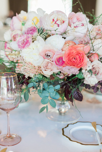 Pink and blue oceanic wedding ideas