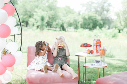 Feminine boho picnic 1st birthday