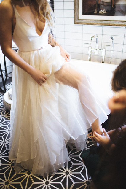 rock and roll backyard wedding Inspiration