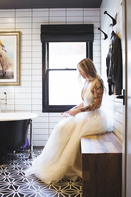rock and roll backyard wedding Inspiration