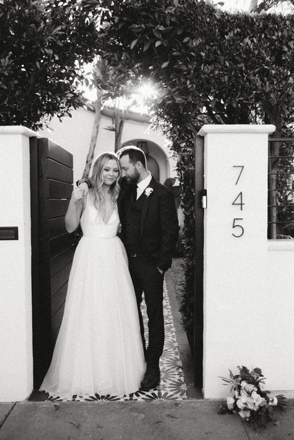 rock and roll backyard wedding