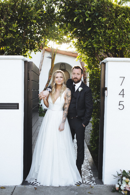 rock and roll backyard wedding