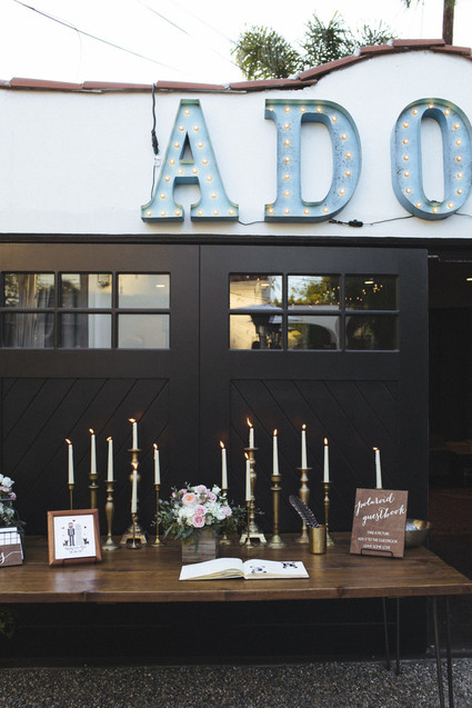 rock and roll backyard wedding Inspiration