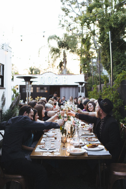 rock and roll backyard wedding Inspiration