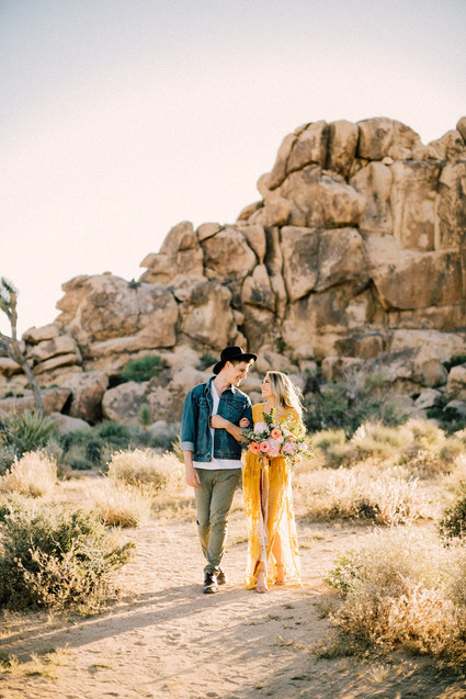 Boho engagement shoot in Joshua Tree Inspiration
