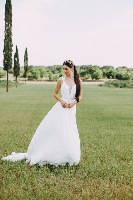 Grecian bridal style