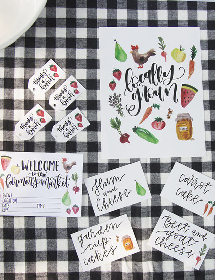 Farmer's market 1st birthday party