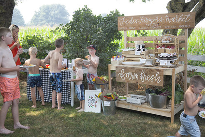 Farmer's market 1st birthday party
