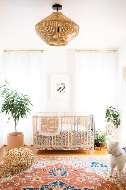 Modern eclectic boy's nursery