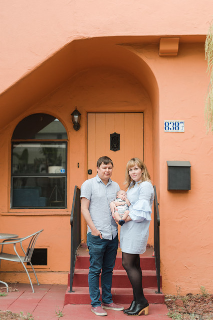 mod LA family photos and home tour