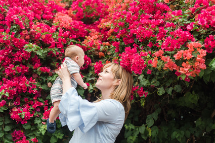 mod LA family photos and home tour