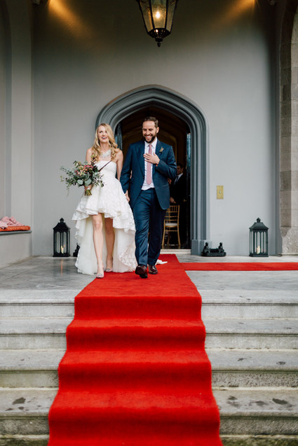 Fashionable Irish castle wedding