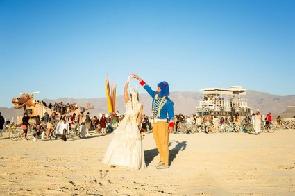 Burning Man wedding