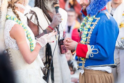 Burning Man wedding