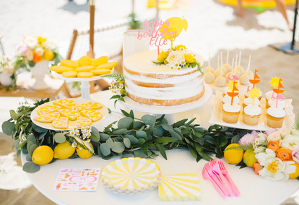 Italian Riviera beach party 1st birthday