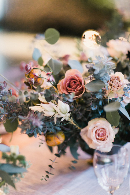 Romantic industrial fall wedding in San Diego at Luce Loft