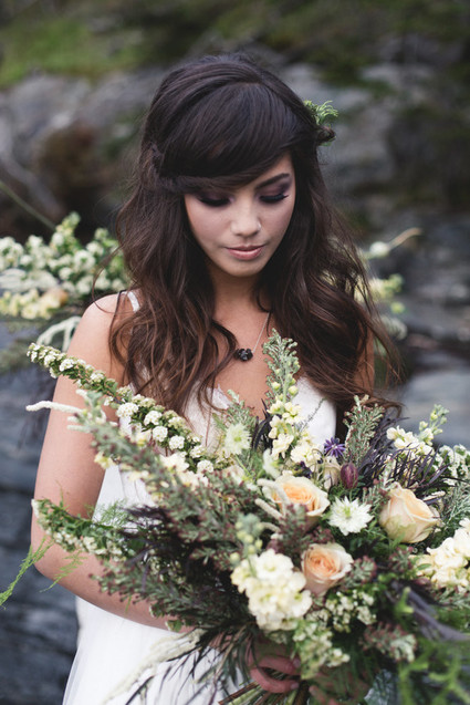 Moody shipwreck inspired wedding editorial