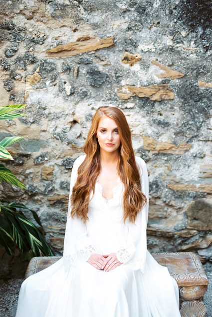 Romantic ruins bridal editorial
