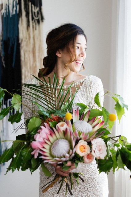 tropical bridal bouquet