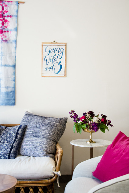 Shibori birthday party ideas