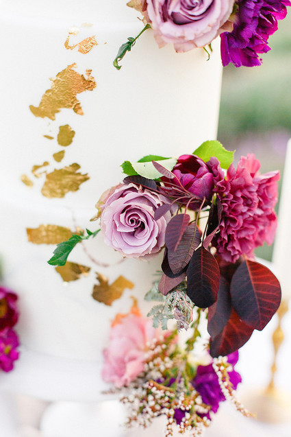 elegant floral wedding cake