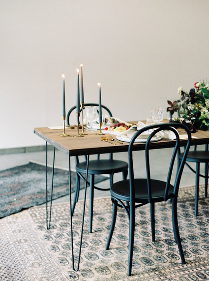 Minimal fall at-home wedding ideas