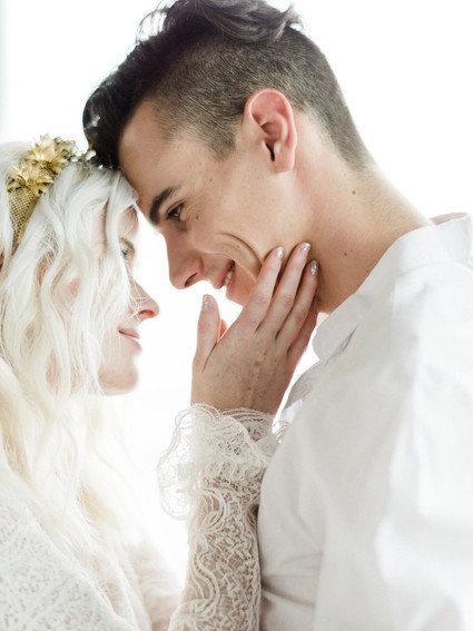 All white bohemian wedding ideas