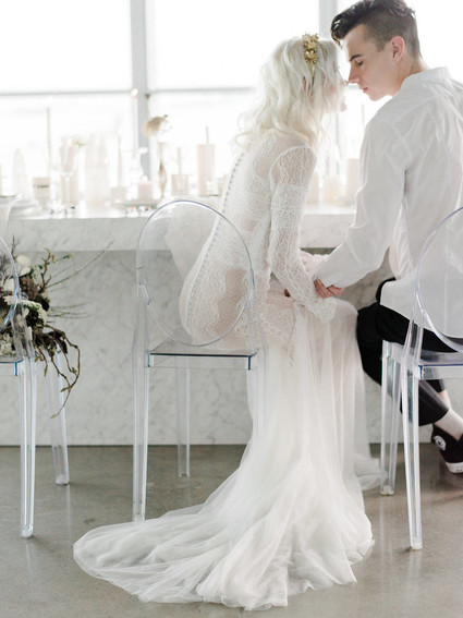 All white bohemian wedding ideas Inspiration