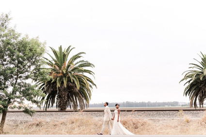 Tropical coral garden wedding