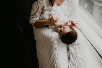 all white newborn photos