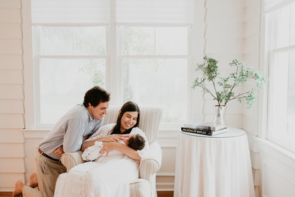 all white newborn photos