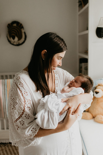 all white newborn photos