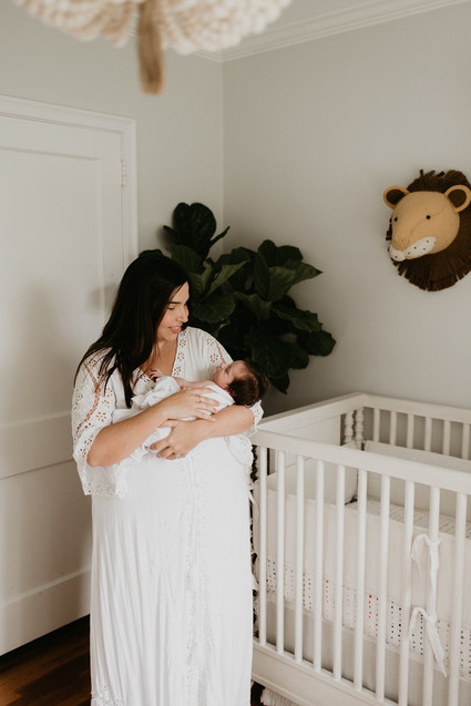 all white newborn photos
