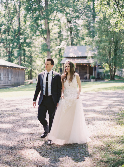 Rustic, organic farmhouse wedding in North Carolina