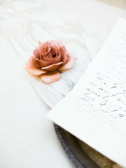 Romantic minimal spring wedding invites