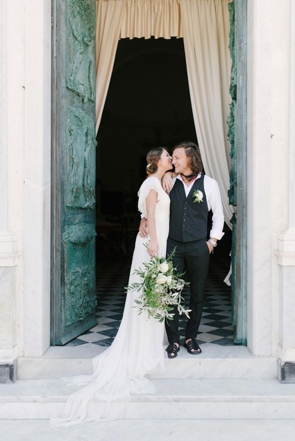 Stylish sexy Portofino elopement