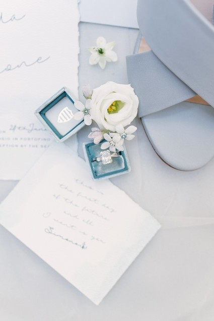 Ocean inspired italian wedding invitations