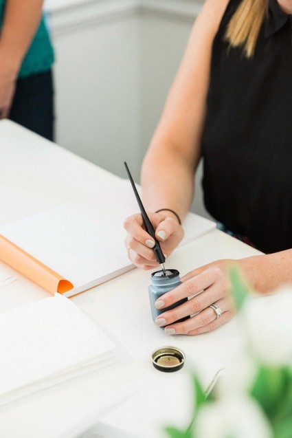 Calligraphy workshop with Stephanie B. Design Inspiration